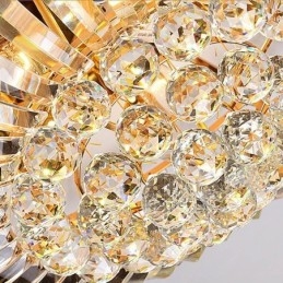 Lámpara de cristal redonda empotrada sencilla y moderna