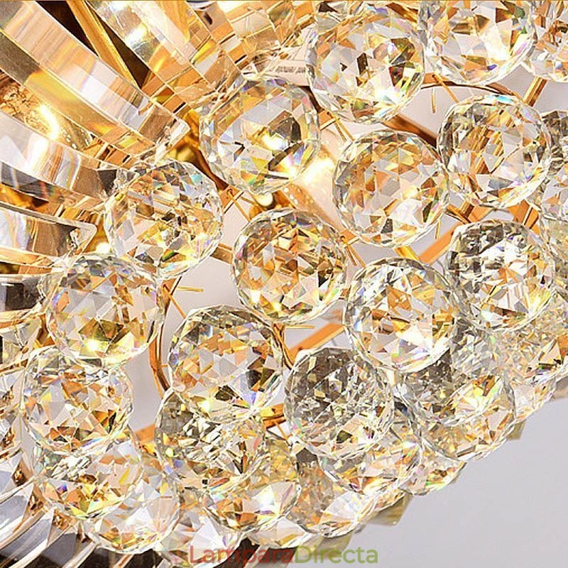 Lámpara de cristal redonda empotrada sencilla y moderna