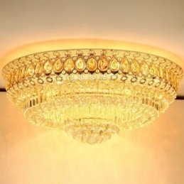 Lámpara de techo moderna y sencilla de cristal empotrada, iluminación redonda creativa