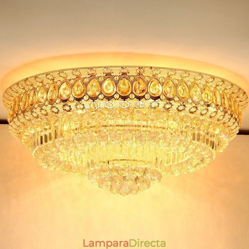Lámpara de techo moderna y sencilla de cristal empotrada, iluminación redonda creativa