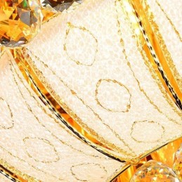 Lámpara de techo de cristal redonda, sencilla y contemporánea con montaje empotrado