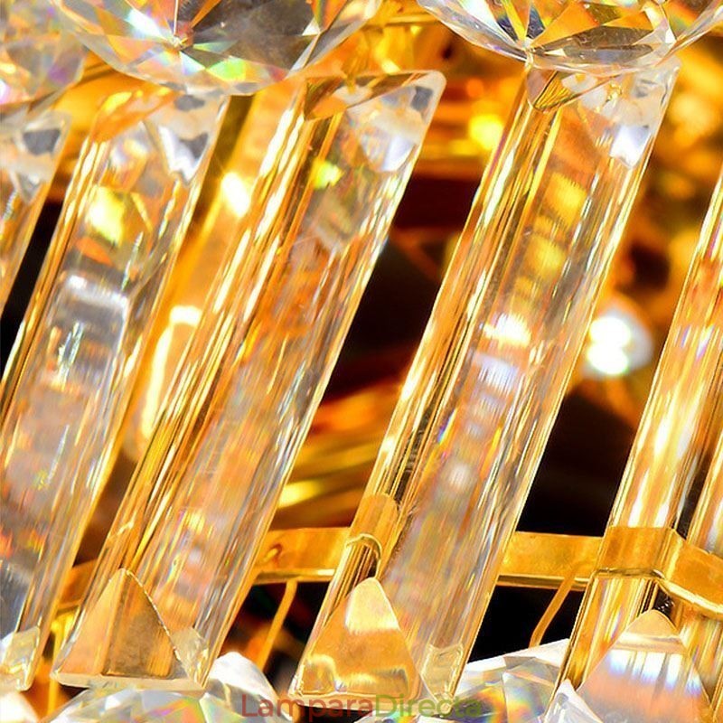 Lámpara de techo de cristal empotrada europea