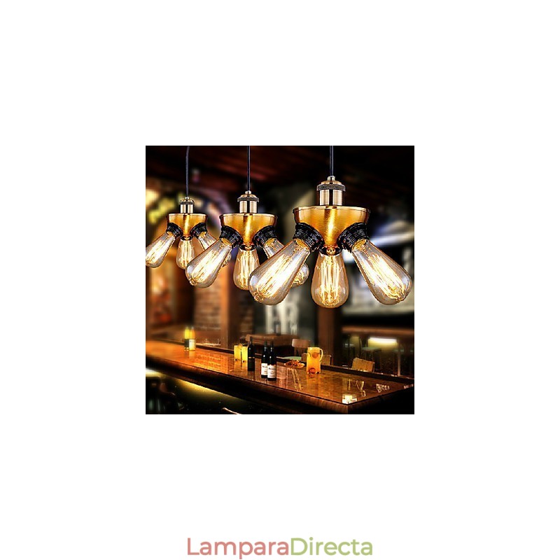 Lámpara de araña estilo mini moderna contemporánea de metal