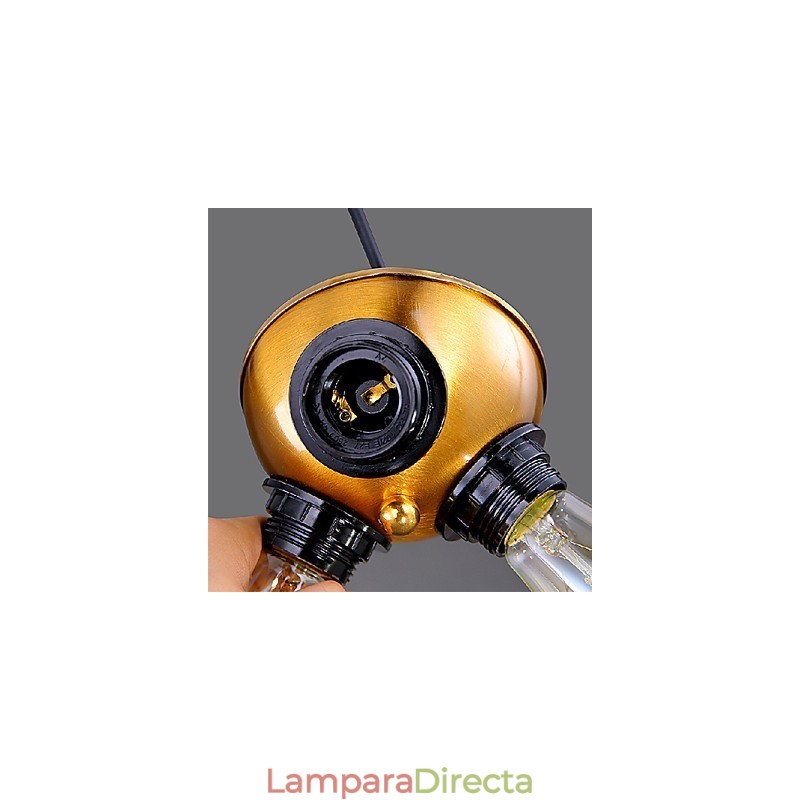 Lámpara de araña estilo mini moderna contemporánea de metal