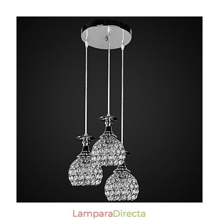 Lámpara de araña de cristal moderna contemporánea de metal Lámpara de araña de cristal moderna contemporánea de metal