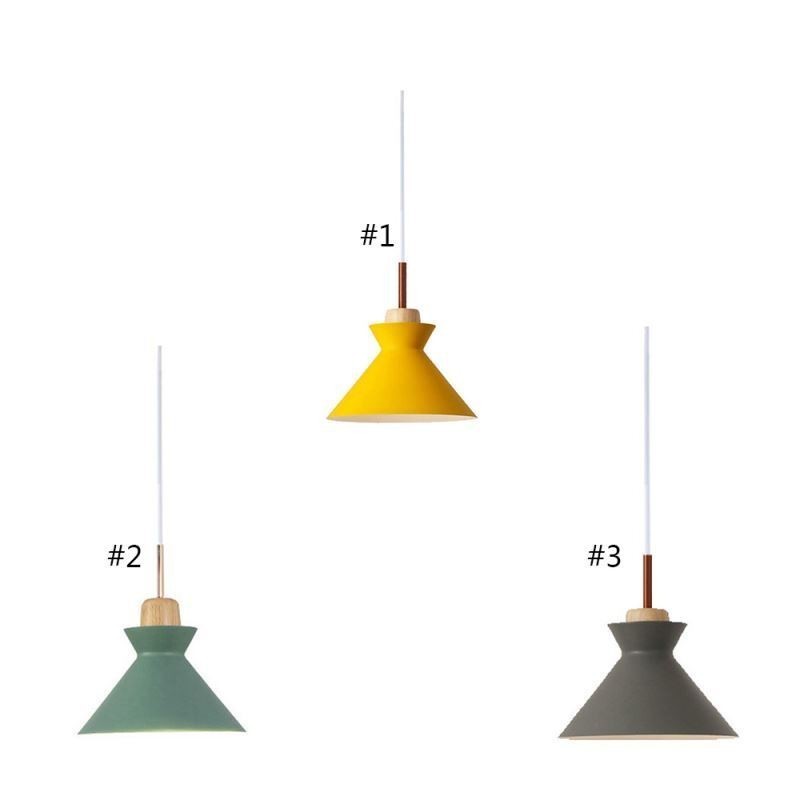 Lámpara colgante nórdica de 3 luces con diseño de isla Macaron, de hierro simple, Arti, tres luces
