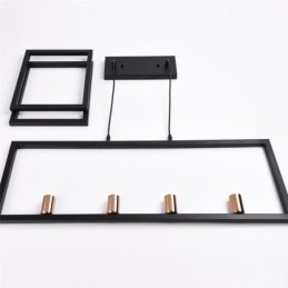 Lámpara colgante de 4 luces estilo industrial Lightingway