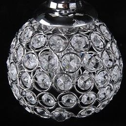 Lámpara de araña de cristal moderna contemporánea de metal