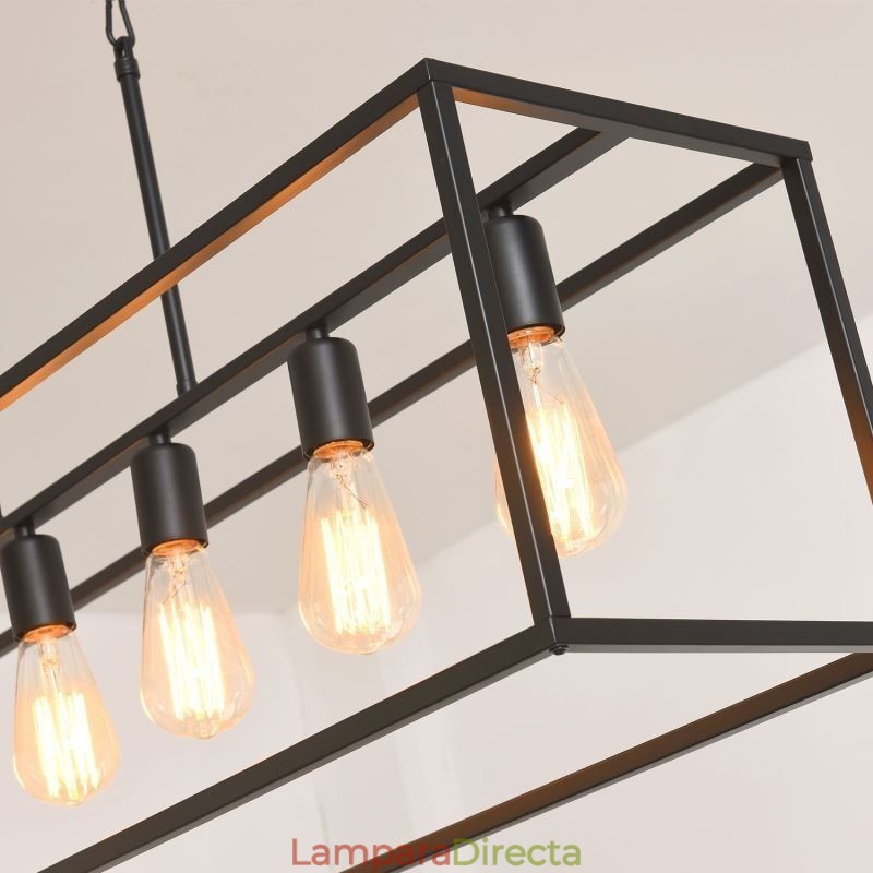 Lámpara colgante estilo granja, isla, 6 luces