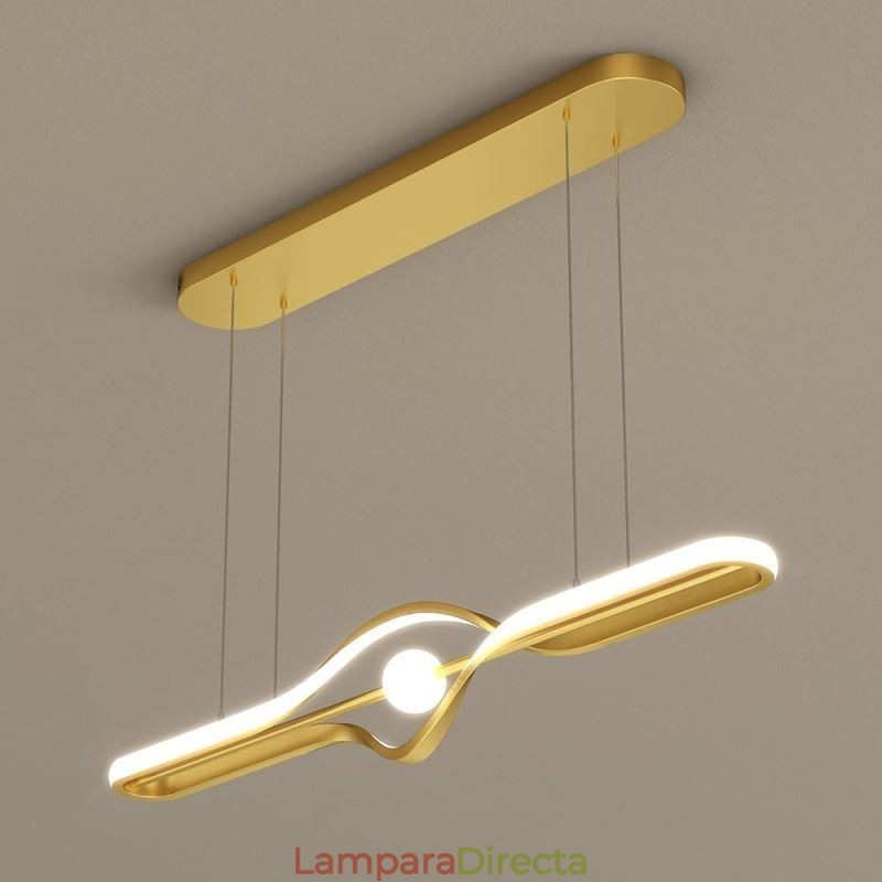 Lámpara colgante lineal moderna de tira larga