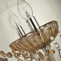 Lámpara de araña de cristal contemporánea moderna