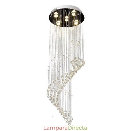 Elegante lámpara de araña de cristal con forma de gota de lluvia para el techo del vestíbulo Elegante lámpara de araña de cristal con forma de gota de lluvia para el techo del vestíbulo