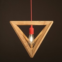Lámpara de araña de madera nórdica para cafetería, ropa, creativa, retro, decorativa, de roble