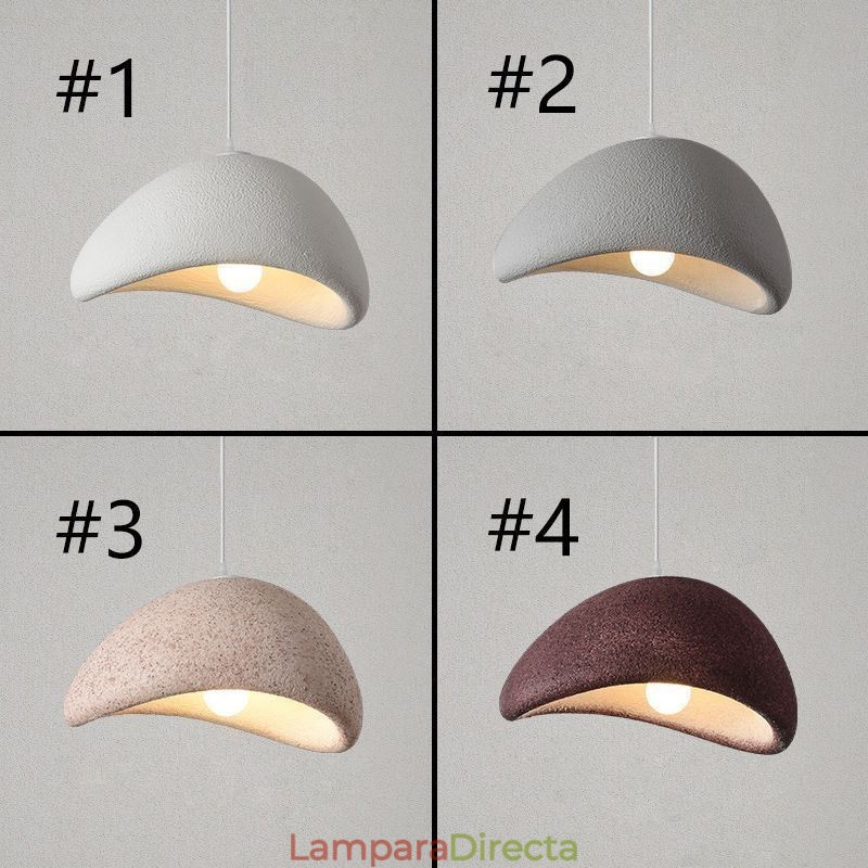 Lámpara colgante de resina, lámpara de techo sencilla