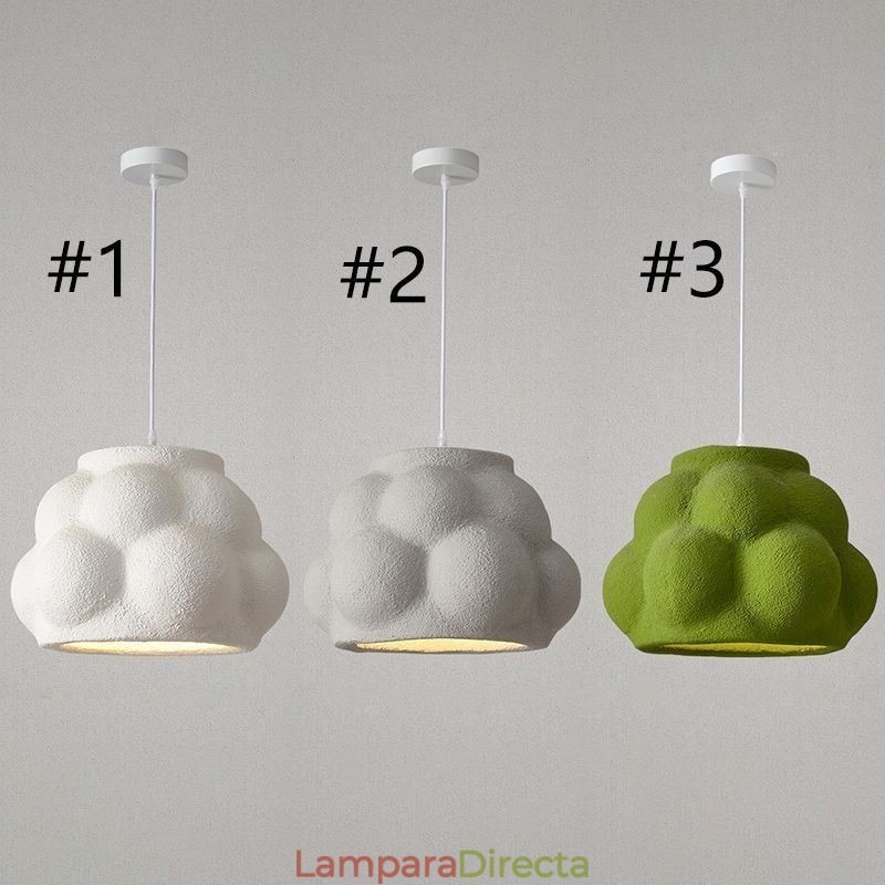 Lámpara colgante de resina moderna