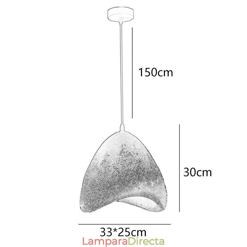 Lámpara de techo de resina decorativa colgante