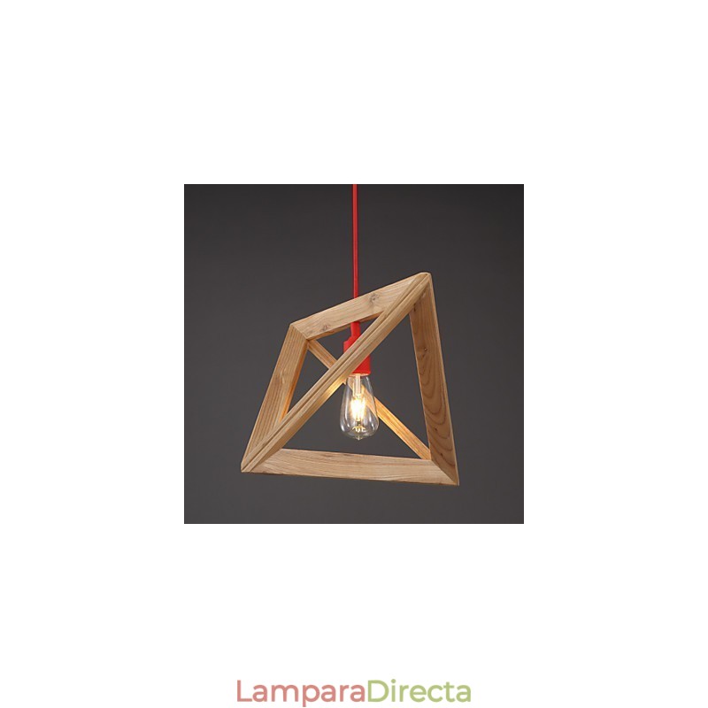 Lámpara de araña de madera nórdica para cafetería, ropa, creativa, retro, decorativa, de roble
