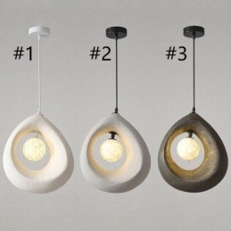 Lámpara colgante de resina moderna y sencilla para techo.