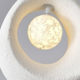 Lámpara colgante de resina moderna y sencilla para techo.