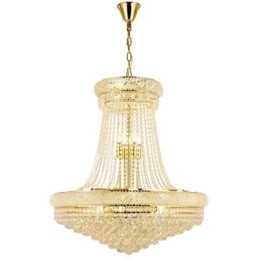 Lámpara colgante de cristal moderna, lámpara de techo decorativa dúplex
