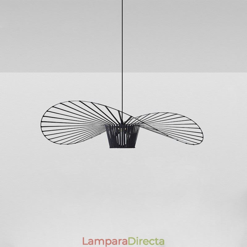 Lámpara colgante moderna simple de hierro con forma de sombrero