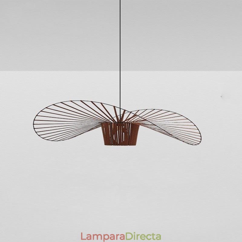 Lámpara colgante moderna simple de hierro con forma de sombrero