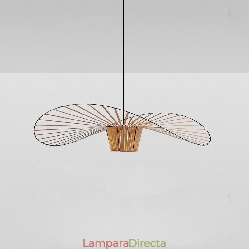 Lámpara colgante moderna simple de hierro con forma de sombrero