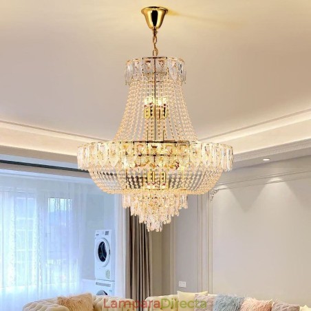 Lámpara colgante de cristal, lámpara de techo decorativa de lujo Lámpara colgante de cristal, lámpara de techo decorativa de lujo