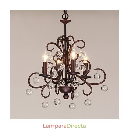 Lámpara de araña de metal con pintura clásica tradicional Lámpara de araña de metal con pintura clásica tradicional