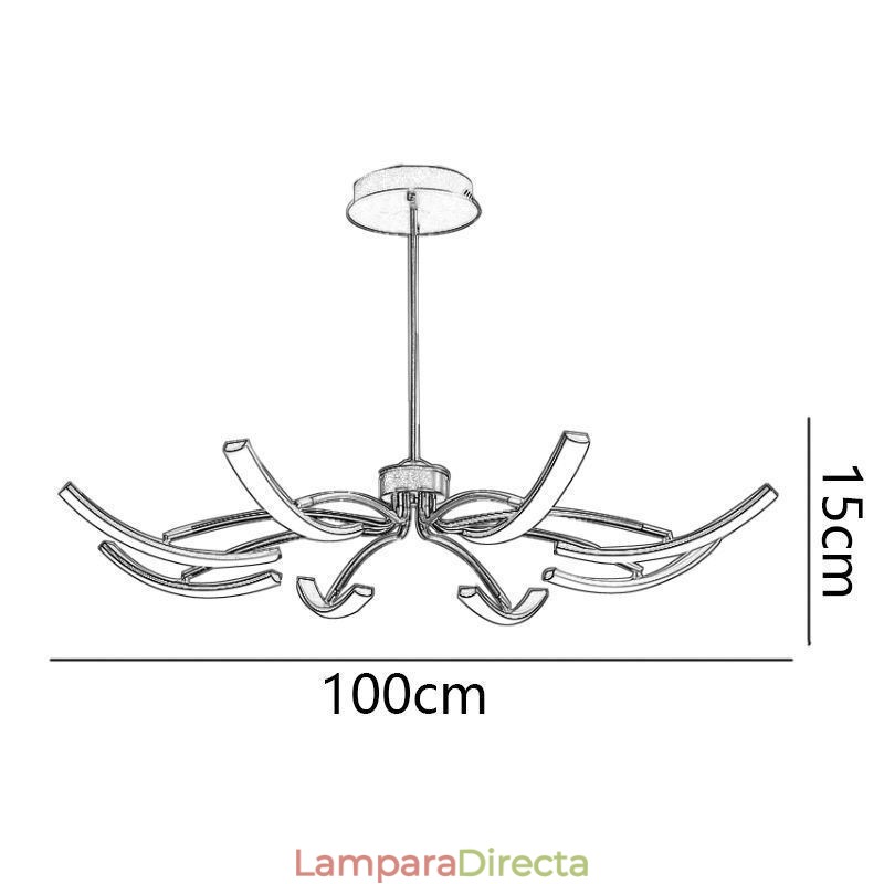 Lámpara colgante Lámpara de techo transformable minimalista