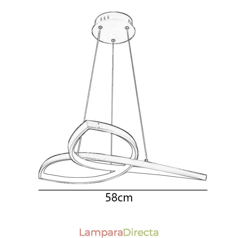 Lámpara colgante minimalista Clover Lámpara de techo