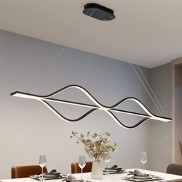 Lámpara colgante minimalista de techo con ondas