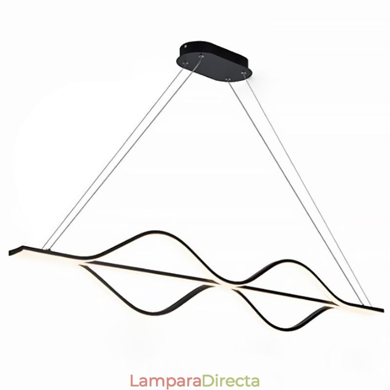 Lámpara colgante minimalista de techo con ondas