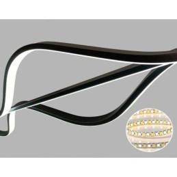 Lámpara colgante minimalista de techo con ondas