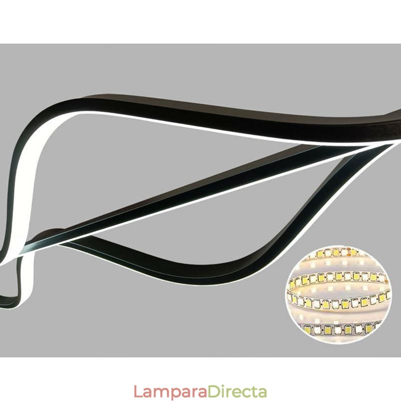 Lámpara colgante minimalista de techo con ondas
