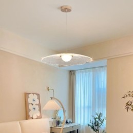 Lámpara colgante de acrílico con forma de flor para techo