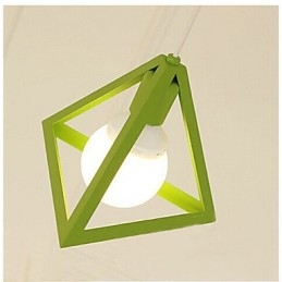 Lámpara de araña de metal con pintura estilo mini linterna