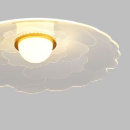 Lámpara colgante de acrílico con forma de flor para techo