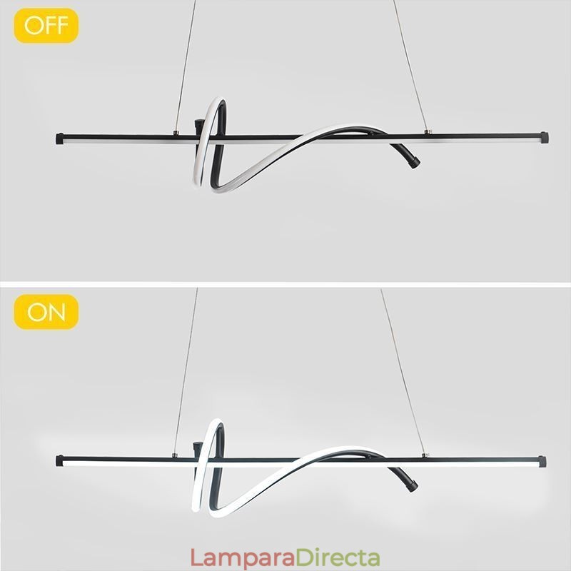 Lámpara colgante minimalista de techo de envoltura corta