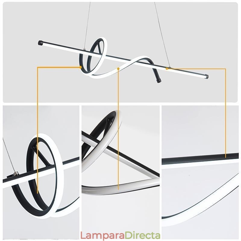 Lámpara colgante minimalista de techo de envoltura corta