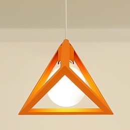 Lámpara de araña de metal con pintura estilo mini linterna