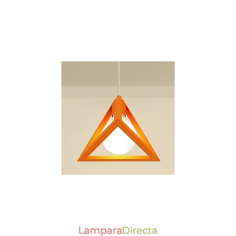 Lámpara de araña de metal con pintura estilo mini linterna