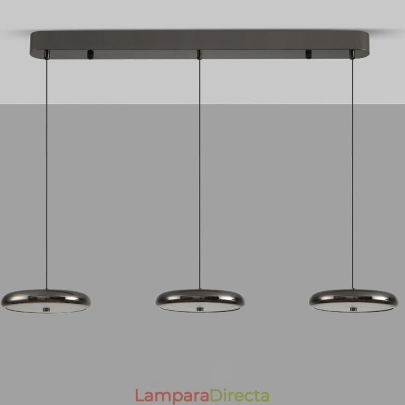 Lámpara de techo colgante de tres cabezas
