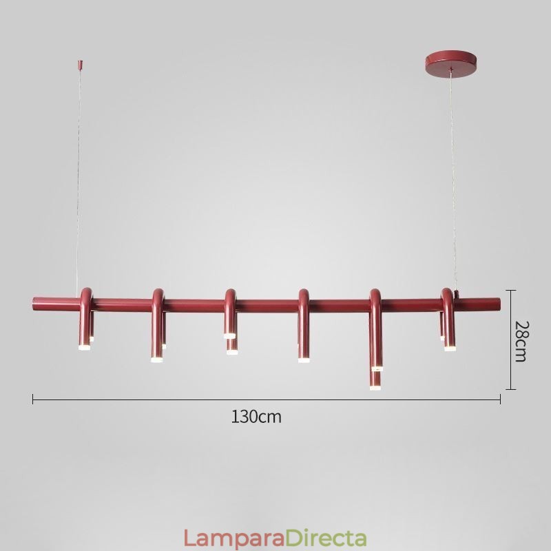 Lámpara colgante decorativa en forma de U