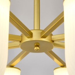 Lámpara colgante estilo crema francesa en forma de U