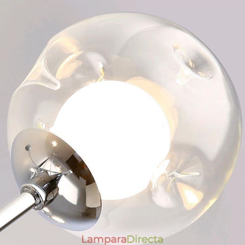 Lámpara colgante de cristal estilo europeo Magic Bean, 4 luces