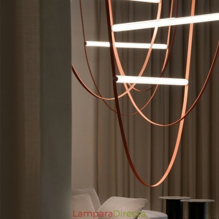Lámpara colgante europea estilo Wabi Sabi con cinturón decorativo Lámpara colgante europea estilo Wabi Sabi con cinturón decorativo