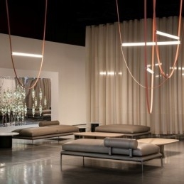 Lámpara colgante europea estilo Wabi Sabi con cinturón decorativo