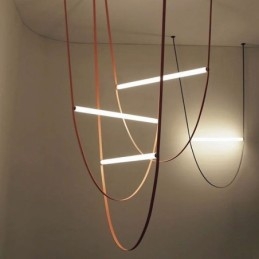 Lámpara colgante europea estilo Wabi Sabi con cinturón decorativo