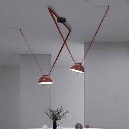 Lámpara colgante con forma de cinturón, estilo europeo simple Wabi Sabi, lámpara de techo con forma de cinturón